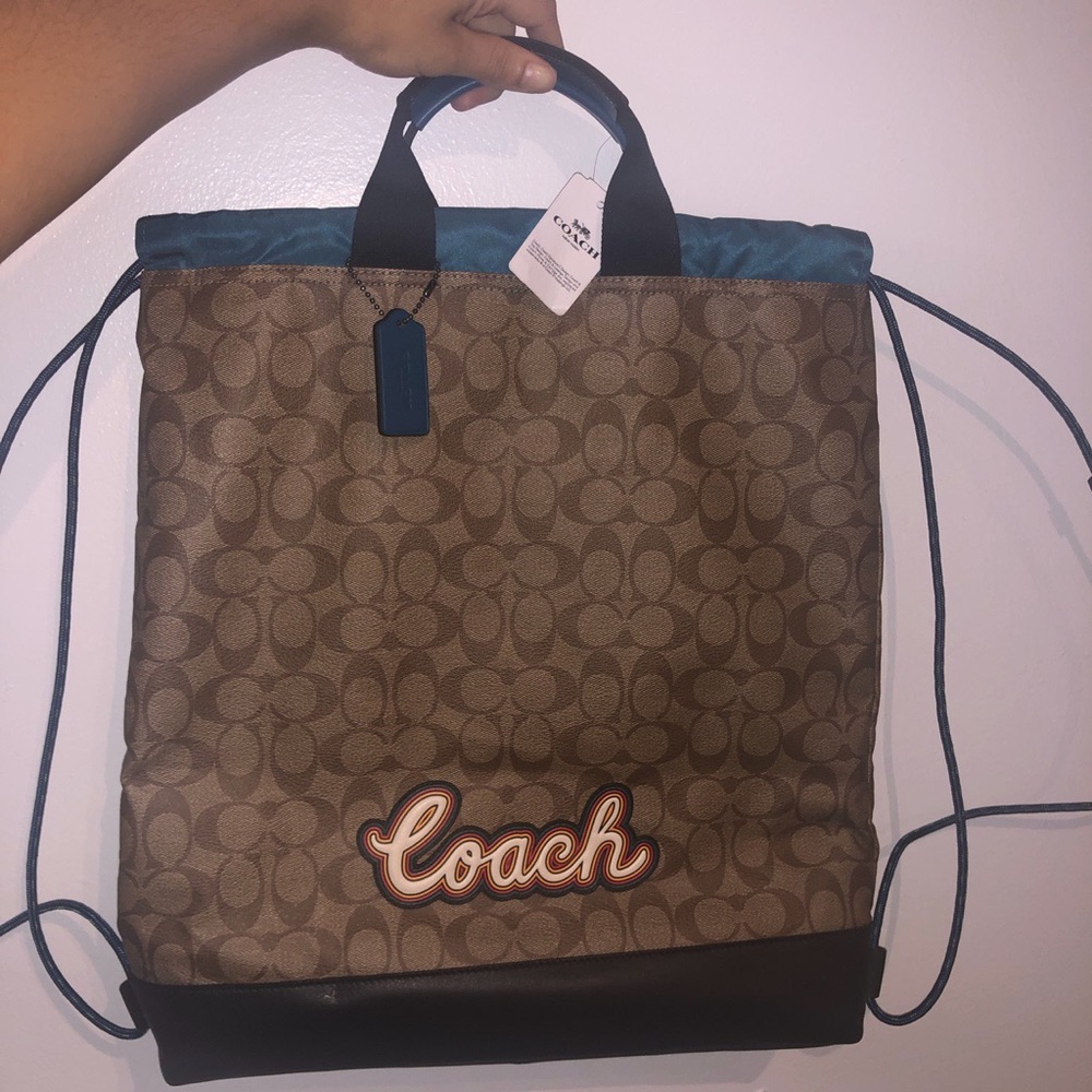 Coach drawstring bag